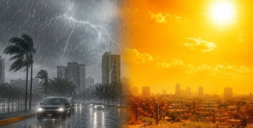 PEGAN A MÉXICO CALOR RÉCORD Y LLUVIAS EXTREMAS
