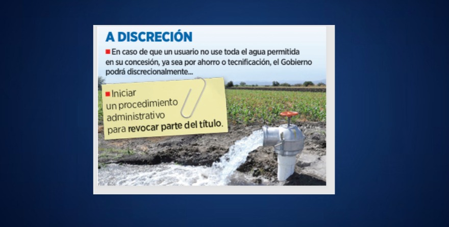 REVIVEN AMENAZA DE QUITAR EL AGUA AL AGRO