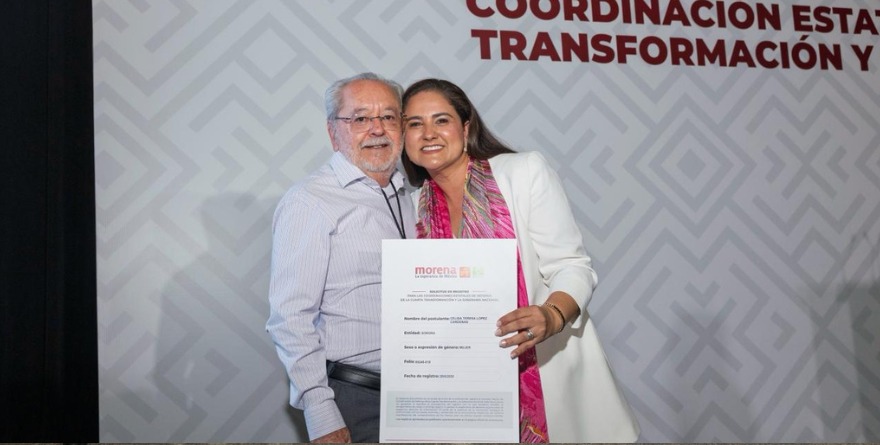 CELIDA LÓPEZ SE REGISTRA POR LA TRANSFORMACIÓN