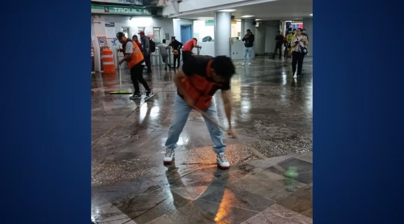CAOS EN EL METRO: ESTACIONES INUNDADAS