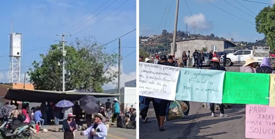 BLOQUEAN VÍA EN GUERRERO; EXIGEN HOSPITAL