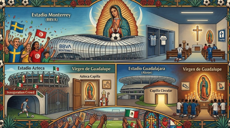 CONVIVEN EN ESTADIOS FUTBOL Y FE
