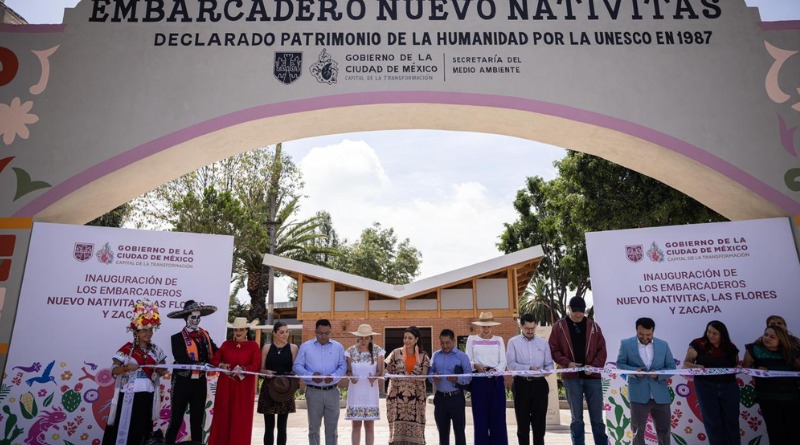 ENTREGAN EMBARCADEROS DE XOCHIMILCO A MEDIAS