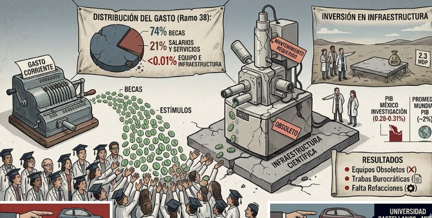 LA PARADOJA CIENTÍFICA: CRECEN BECAS Y EXPIRA EL EQUIPO