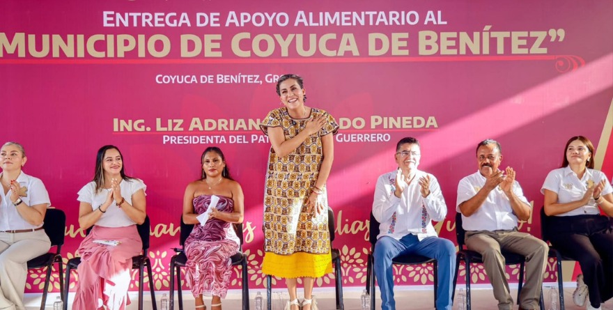 LIZ SALGADO HACE ENTREGA DE APOYOS ALIMENTARIOS EN COYUCA DE BENÍTEZ