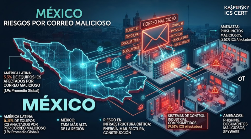 RIESGOS DE CORREO MALICIOSO ENCABEZAN EN MÉXICO