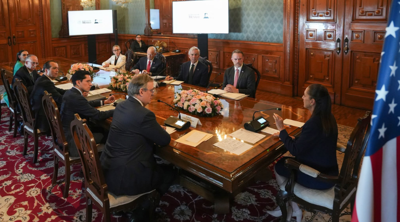 SE REÚNE SHEINBAUM CON GREER EN PALACIO