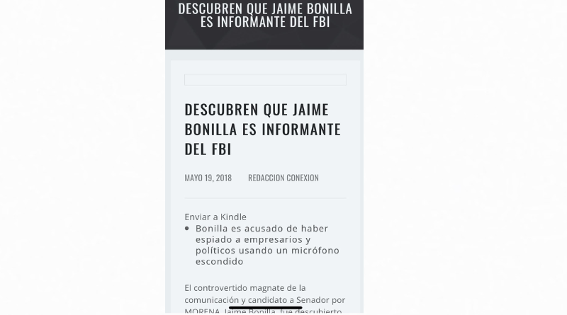 BONILLA: DOCTOR HONORIS CAUSA EN GRABACIONES ENCUBIERTAS