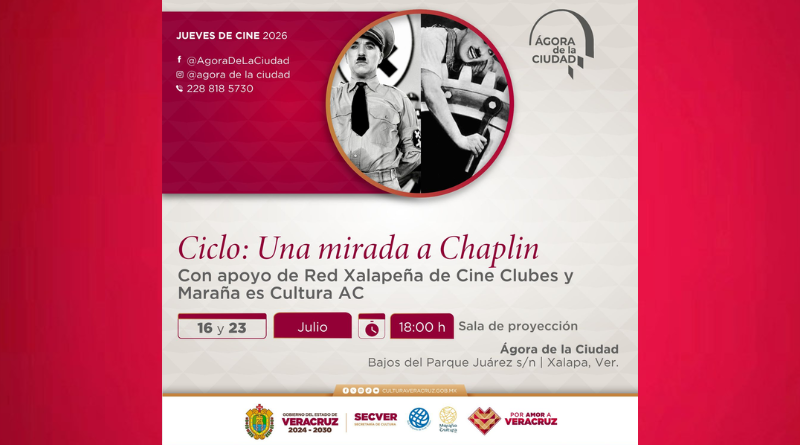 TARDES DE CINE CLÁSICO: HOMENAJE A CHARLES CHAPLIN EN XALAPA