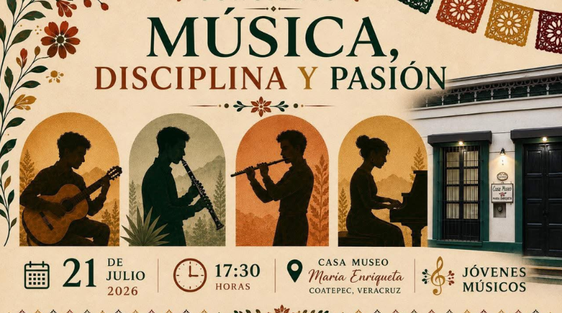 JÓVENES MÚSICOS OFRECERÁN RECITAL EN COATEPEC