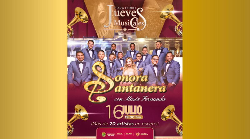 LA SONORA SANTANERA TOMA LA PLAZA LERDO ESTE JUEVES