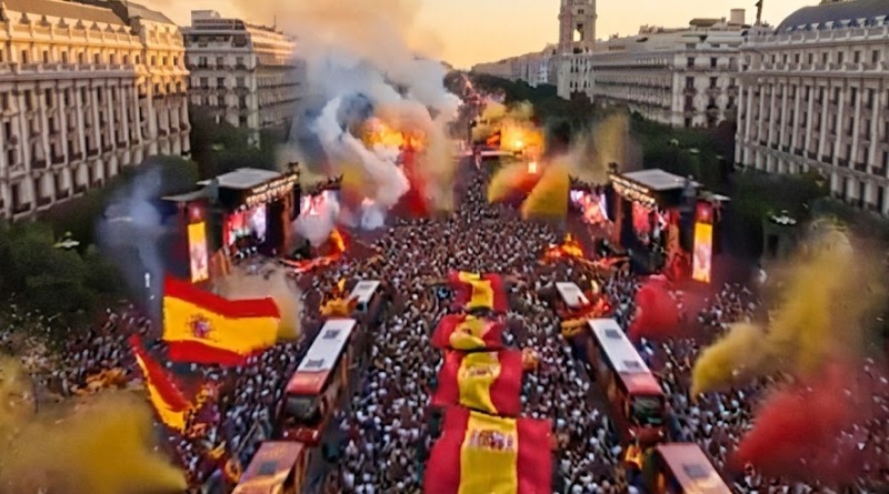 CELEBRACIÓN EN MADRID: MULTITUD ACLAMA A ESPAÑA COMO ‘REYES DEL MUNDO’