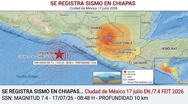 CHIAPAS SACUDIDA POR SISMO