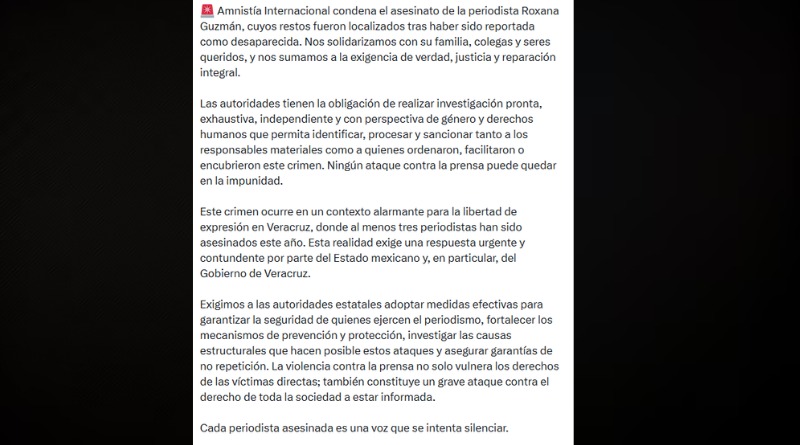 CONDENA POR ASESINATO DE PERIODISTA VERACRUZANO