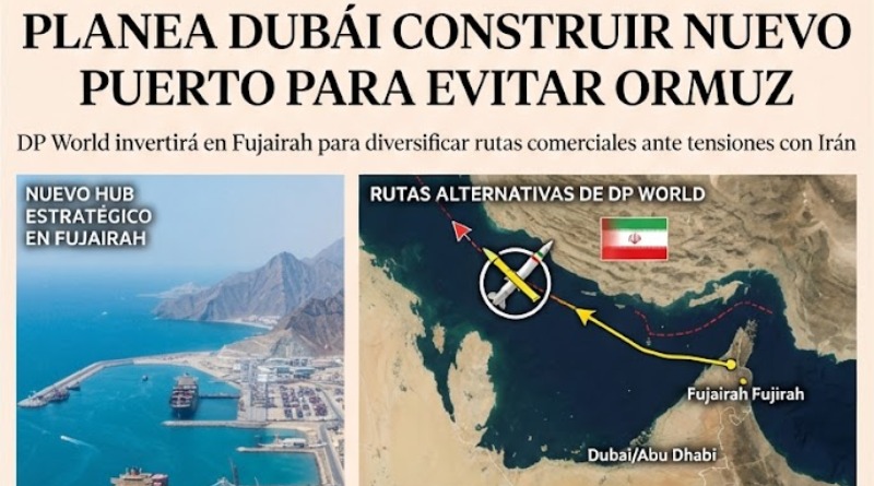 DUBÁI PROYECTA CONSTRUIR PUERTO NUEVO PARA EVITAR ORMUZ