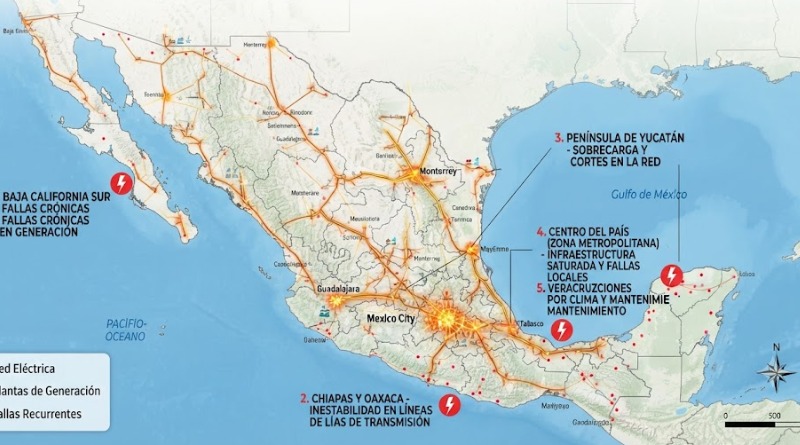 ELABORARÁN MAPA DE CORTES DE ELECTRICIDAD