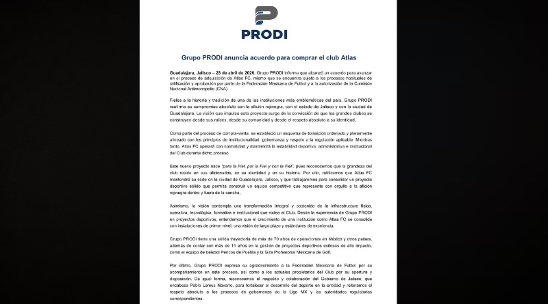 GRUPO PRODI PROMETE UN ATLAS QUE SIEMPRE SEA PROTAGONISTA