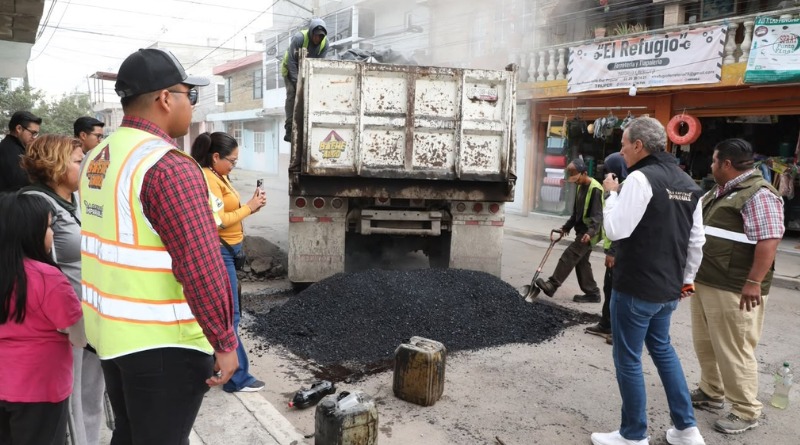 POPULAR CASTILLOTLA: BACHEO INTENSIVO EN MARCHA