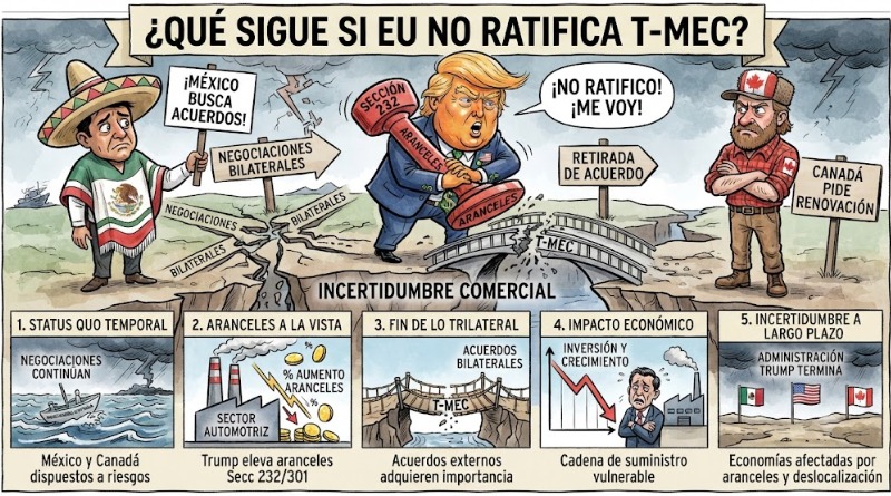 ¿QUÉ OCURRIRÍA SIN LA RATIFICACIÓN DE LA UE AL T-MEC?