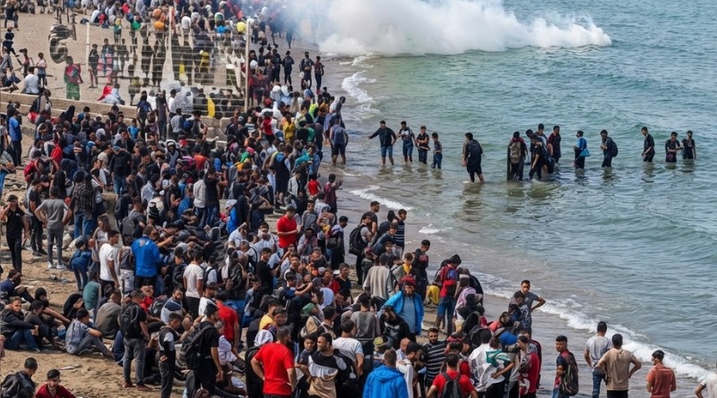 TERRITORIO ESPAÑOL DESBORDADO POR OLEADA DE MIGRANTES