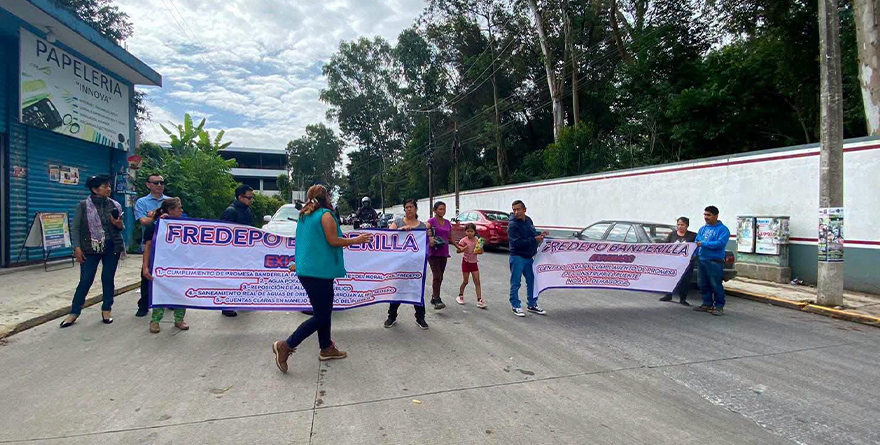 vecinos bloquean