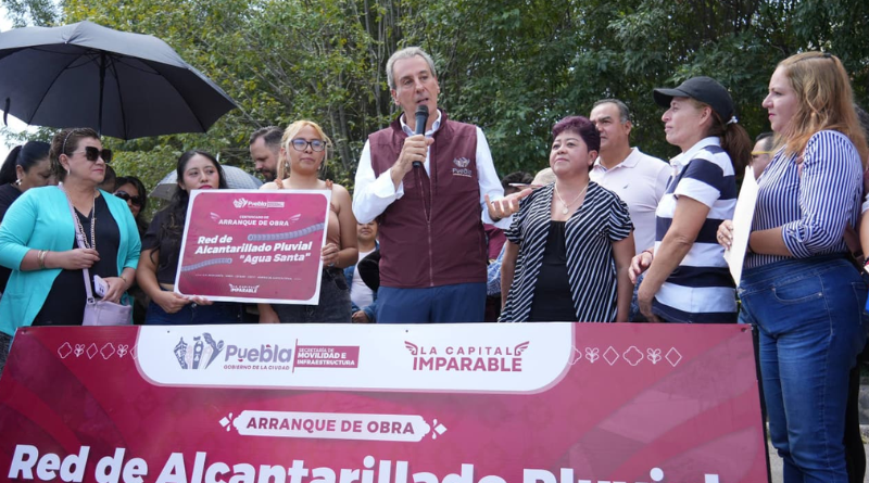 PEPE CHEDRAUI ARRANCA OBRAS DE RED PLUVIAL EN AGUA SANTA