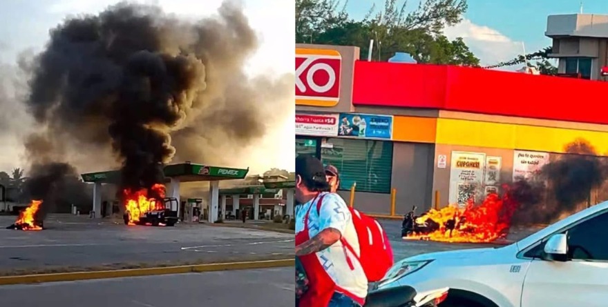 VERACRUZ INCENDIADO; TOCÓ A ALAMO