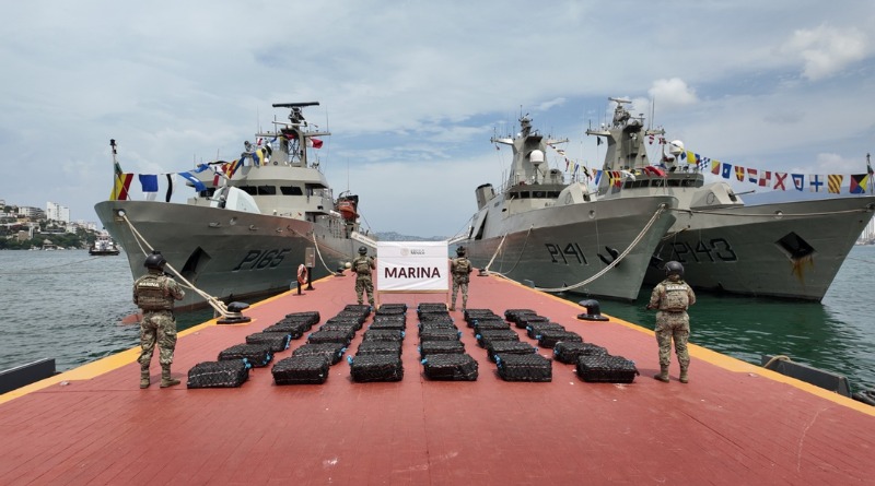 DOS TONELADAS DE COCAÍNA INCAUTADAS EN ACAPULCO