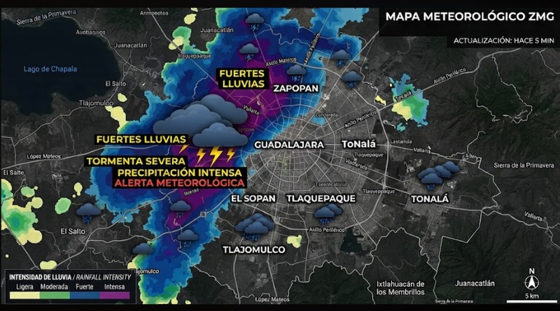 FUERTES PRECIPITACIONES EN ZMG