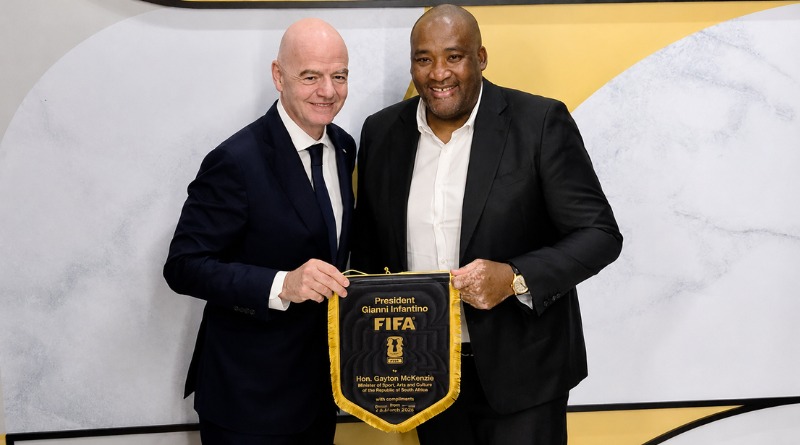 INFANTINO DESTACA A SUDÁFRICA COMO AMIGO DE ÁFRICA