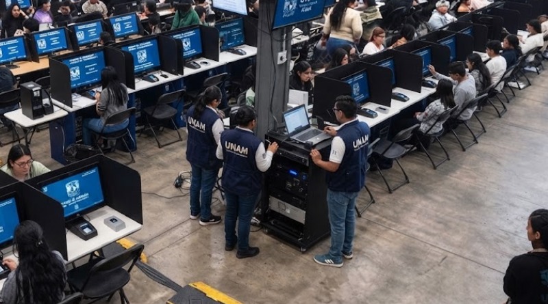 SEGUNDO DÍA DE EXAMEN DE LA UNAM EN MEDIO DE TENSIÓN