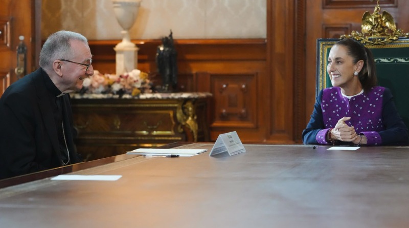 SHEINBAUM NO CESARÁ EN INVITAR AL PAPA LEÓN A MÉXICO
