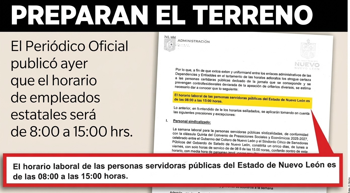 TARDES LIBRES A FUNCIONARIOS DEL ESTADO ¿DESTINADAS A CAMPAÑAS?