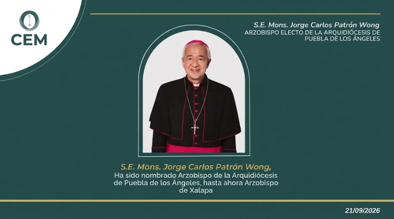 PATRÓN WONG DEJA LA ARQUIDIÓCESIS DE XALAPA