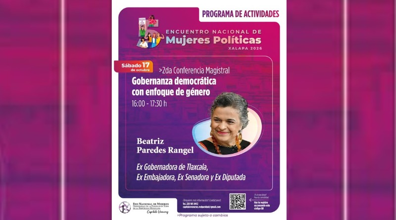 BEATRIZ PAREDES ENCABEZARÁ ENCUENTRO DE MUJERES POLÍTICAS EN XALAPA