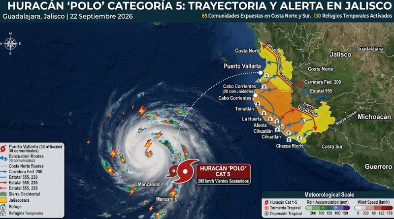 AMENAZA HURACÁN POLO A JALISCO