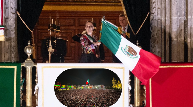 DA SHEINBAUM SU SEGUNDO GRITO DE INDEPENDENCIA