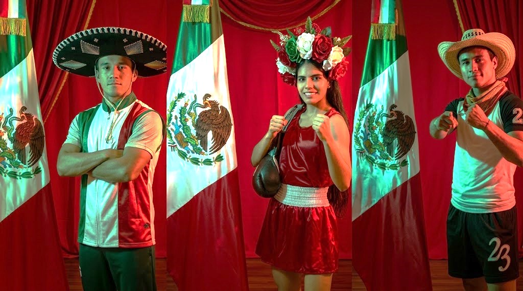 DEPORTISTAS  AL GRITO DE: ¡VIVA MÉXICO!