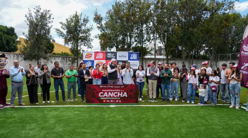 INAUGURA CHEDRAUI NUEVA CANCHA COMUNITARIA