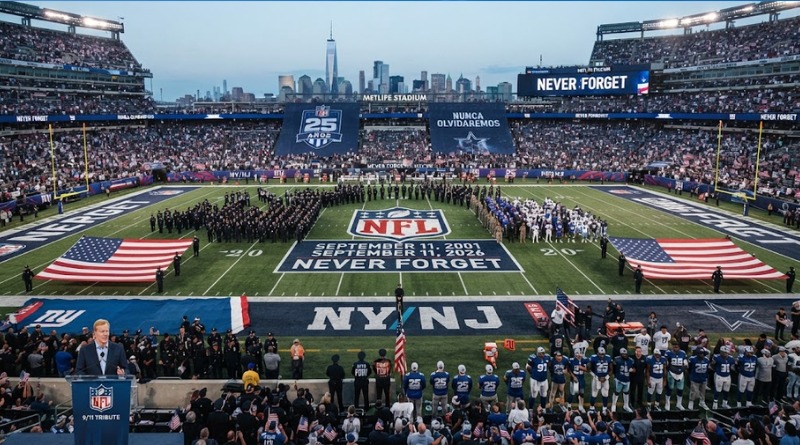 LA NFL HONRA EL 25 ANIVERSARIO DEL ’11 DE SEPTIEMBRE’