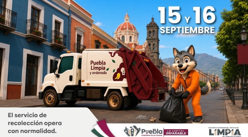 LA RECOLECCIÓN DE BASURA PUEBLA OPERARÁ NORMALMENTE SIN INTERRUPCIONES