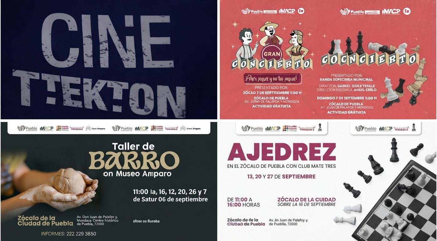 OFRECE PUEBLA VARIADA CARTELERA CULTURAL