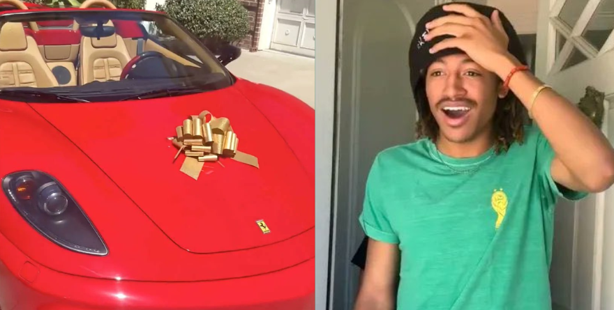 TOM KAULITZ SORPRENDE A HENRY CON UN FERRARI