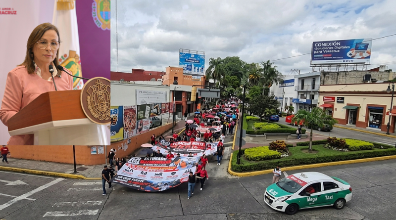 GOBERNADORA RESPALDA PROTESTA PACÍFICA DEL SECTOR