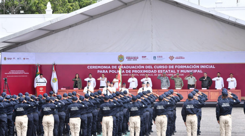 CONCLUYEN FORMACIÓN 75 POLICÍAS EN VERACRUZ
