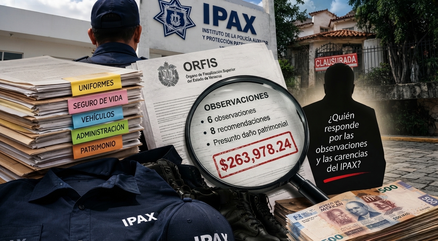 IPAX: CUENTAS BAJO LA LUPA Y POLICÍAS SIN UNIFORMES