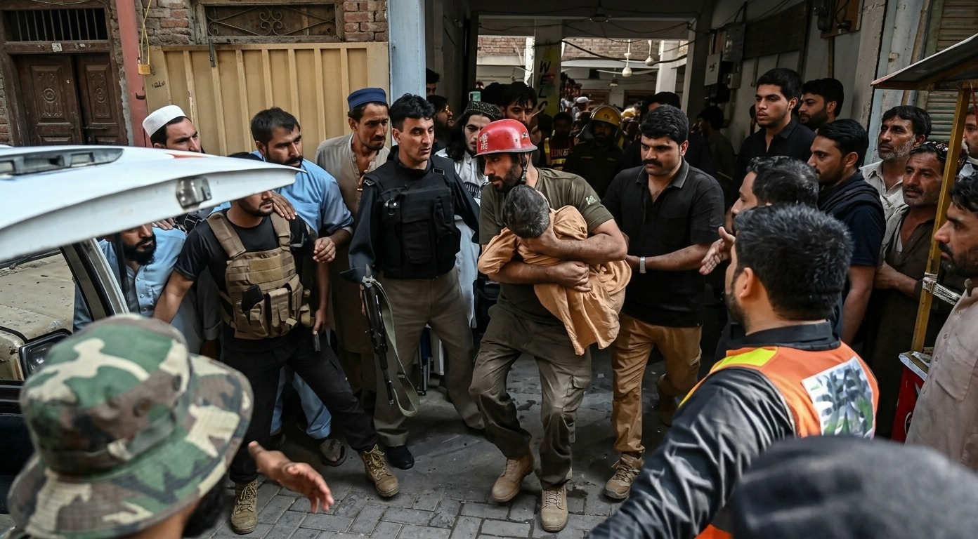 DERRUMBE EN ESCUELADE PAQUISTAN DEJA 17 MUERTOS