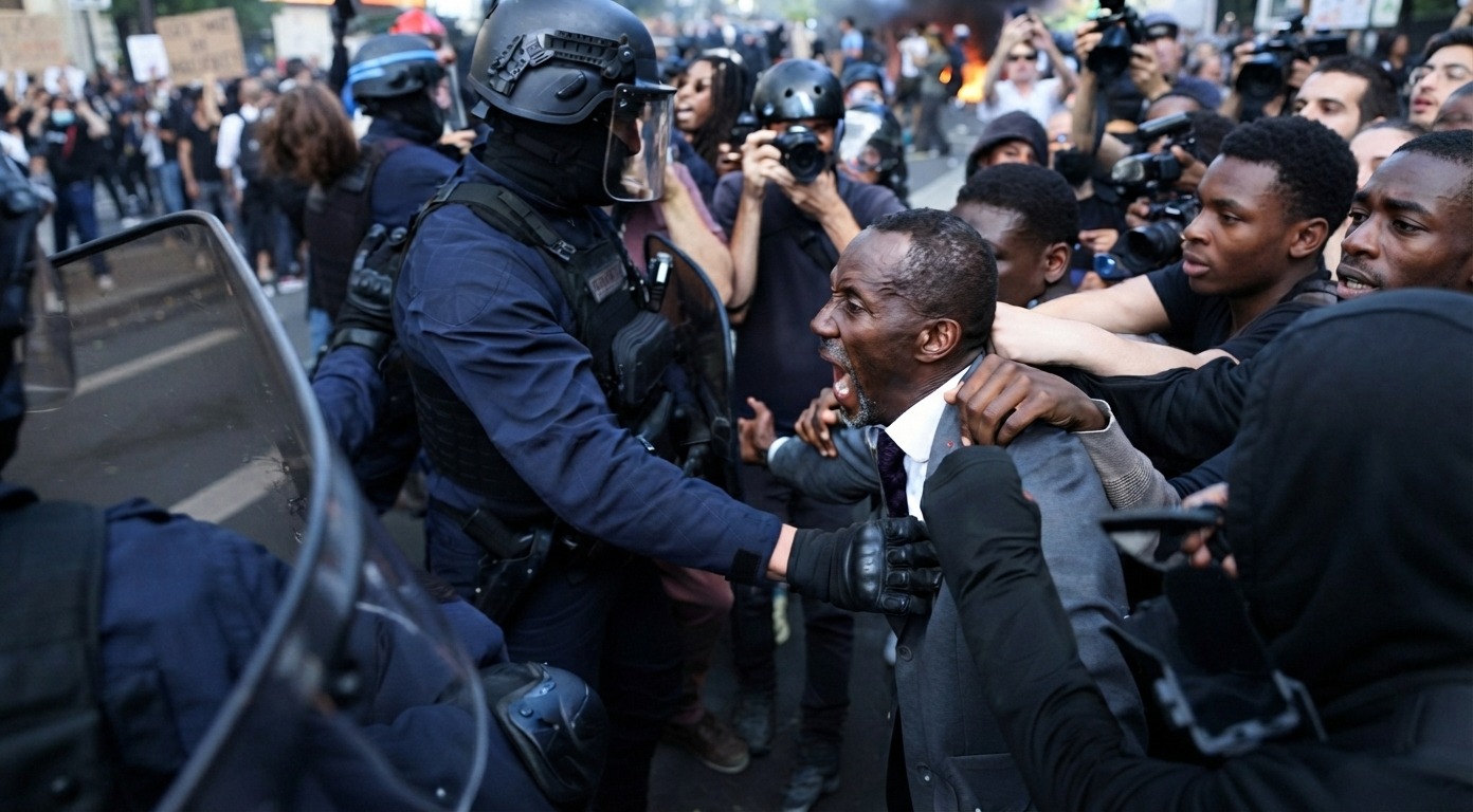ESTUDIANTES Y ALCALDE SIMBOLIZAN LA RESISTENCIA POPULAR.