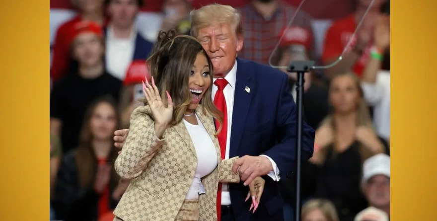 ¡”HERMOSO”! TRUMP SE DESBOCA Y ALABA CUERPAZO DE NICKI MINAJ 