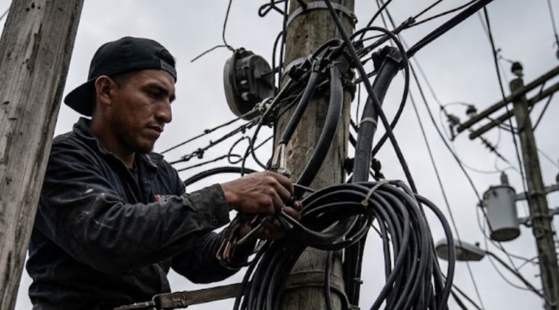 SORPRENDEN A HOMBRE ROBANDO A CFE